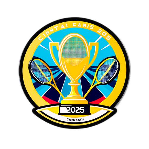 Ilustración de un trofeo de tenis para Cincinnati 2025