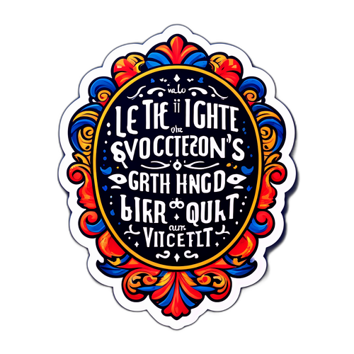 Gil Vicente Alıntıları Sticker Tasarımı