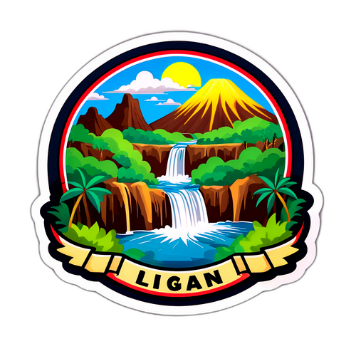 Sticker ng Iligan City: Tanawin ng mga Talon at Likas na Yaman