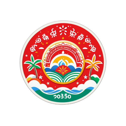 Stiker Meriah Merayakan Liburan Publik September 2025