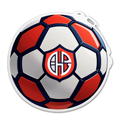 A camiseta da River Plate com bola estilizada