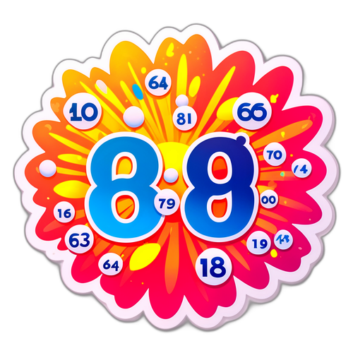 Vibrant Lotto 6/49 Sticker