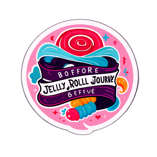 An Inspiring Weight Loss Journey Sticker Featuring Jelly Roll