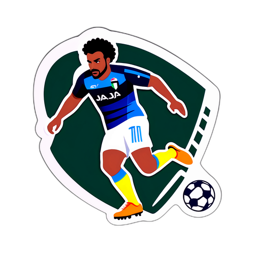 Stiker Bola Sepak dengan Logo Serie A