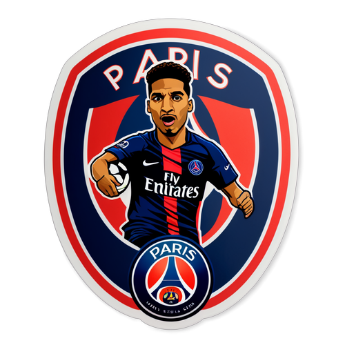 Esprit Parisien : Autocollant PSG Dynamique