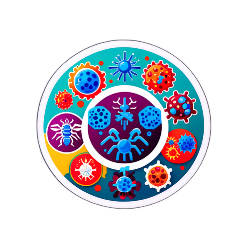 Ιατρική Θεματική Αυτοκόλλητο για τη Γρίπη