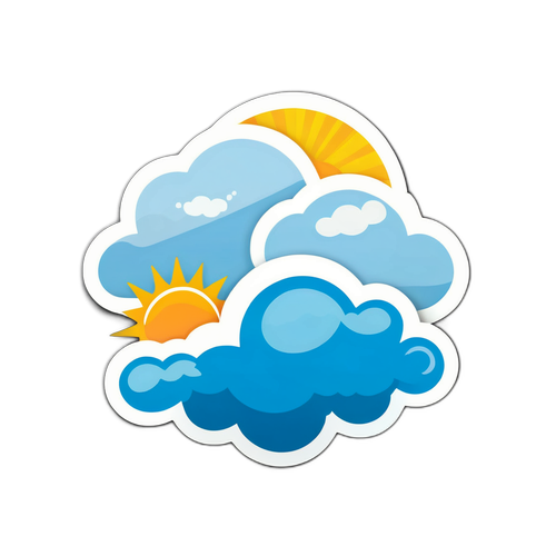 Sticker na may Tema ng Panahon