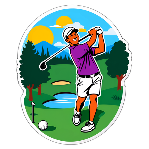 Scottie Scheffler Golf Tournament Sticker