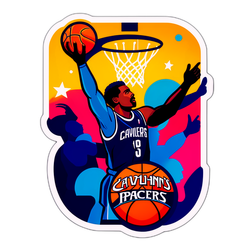 Silweta ng Pag-shoot ng Basketball: Cavaliers vs. Pacers