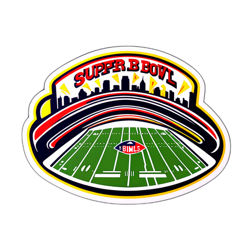 Autocollant créatif pour le Super Bowl
