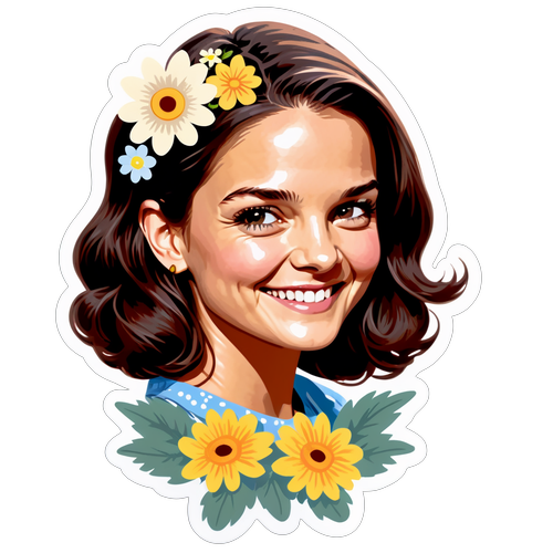 Autocollant délicat de Katie Holmes