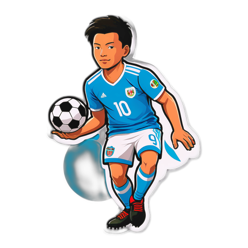 สติ๊กเกอร์พิค ไคชาในชุดฟุตบอล