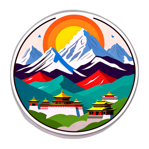 A tibeti táj nyugtató szépsége