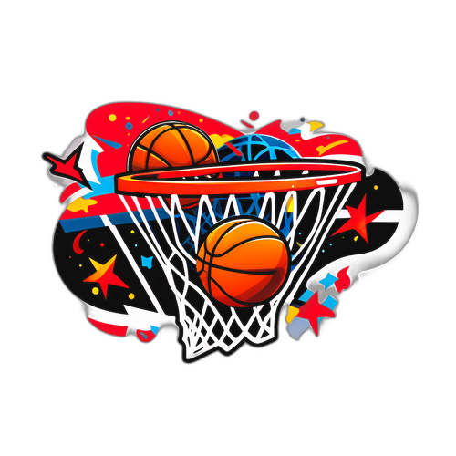 Dynamic Basketball Sticker