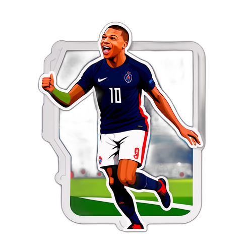 Mbappe Celebrând Un Gol