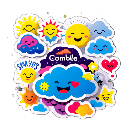 기분을 밝게 해주는 스티커