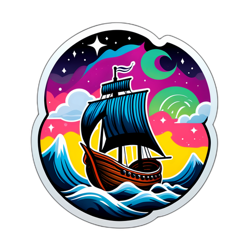 Vibrant Vikingur Reykjavik Sticker