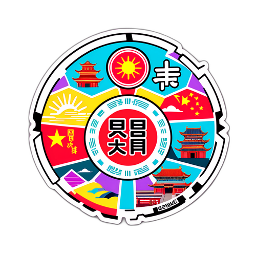 中国科技创新主题贴纸