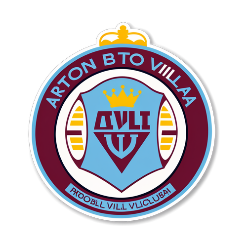 Aston Villa Sticker: Stolt af at være Villa! - Fri for fodboldgrafik!