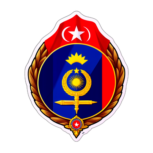 Jandarma Sembolleri ve Stilize Türk Bayrağı Sticker