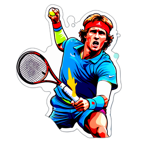 알렉산더 즈베레프의 서브 순간 스티커