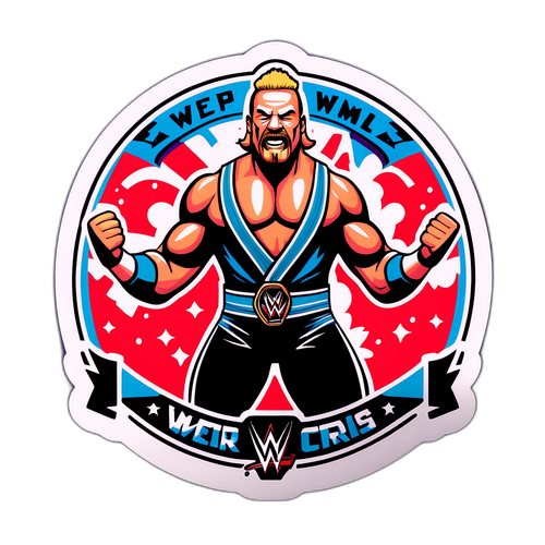 Sticker WWE Bertemakan Lucu