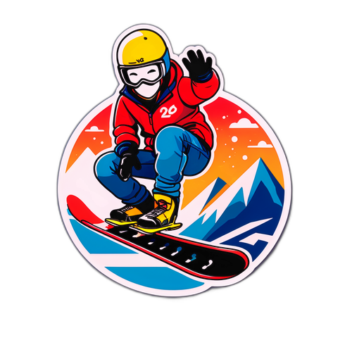 Snowboardfahrer im Halfpipe