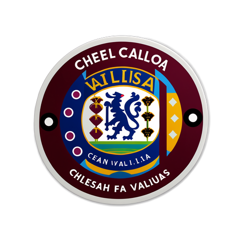 Nálepka fotbalových týmů Chelsea a Aston Villa