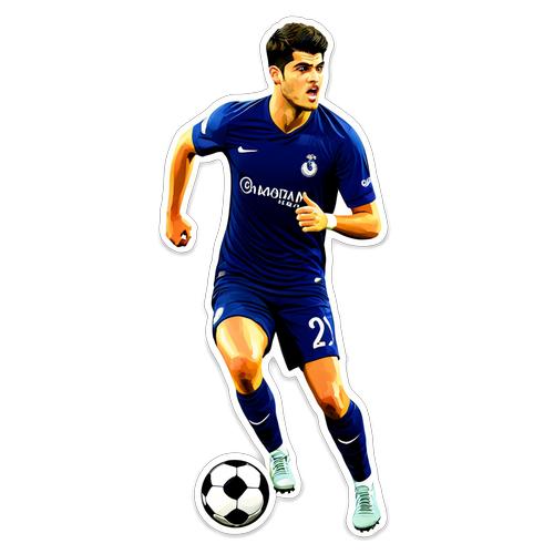 Morata v Akci: Objevte Nálepku, Která Oživí Váš Fotbalový Svět!