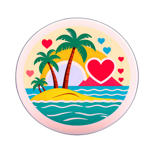 Sticker nostalgic 'Insula Iubirii'