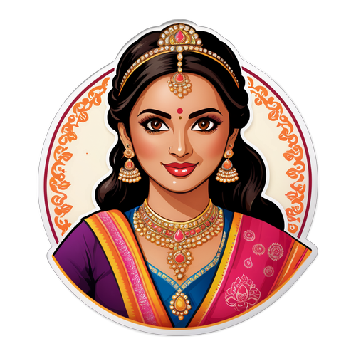 भोजपुरी अभिनेत्री का ग्लैमरस स्टिकर