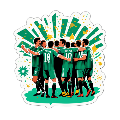 Wachezaji wa Real Betis wakisherehekea