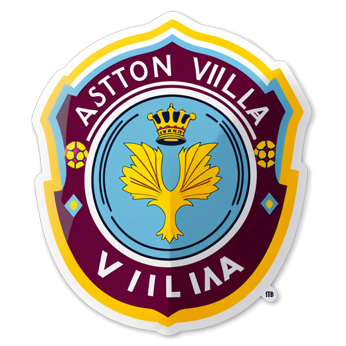 Aston Villa-logon: Fira Ditt Lag med denna Fantastiska Fotbollssticker!