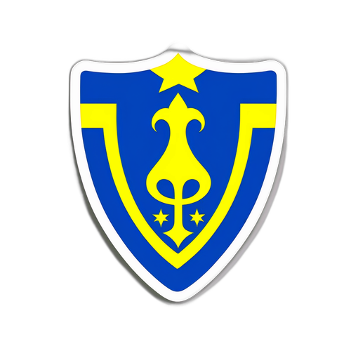 Aufkleber mit stilisiertem Logo von Boca Juniors