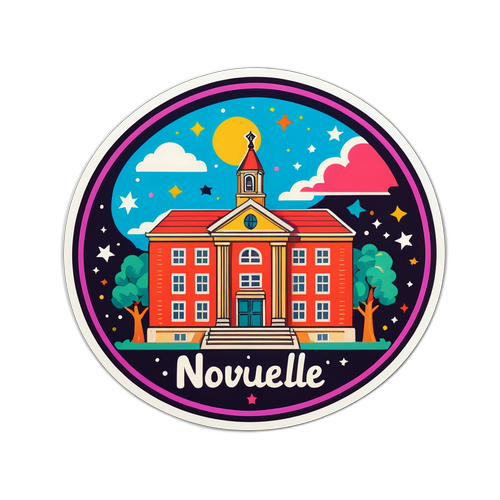 Autocollant Vintage 'Nouvelle École'