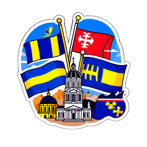 Leges sticker med Sverige og Kosovo