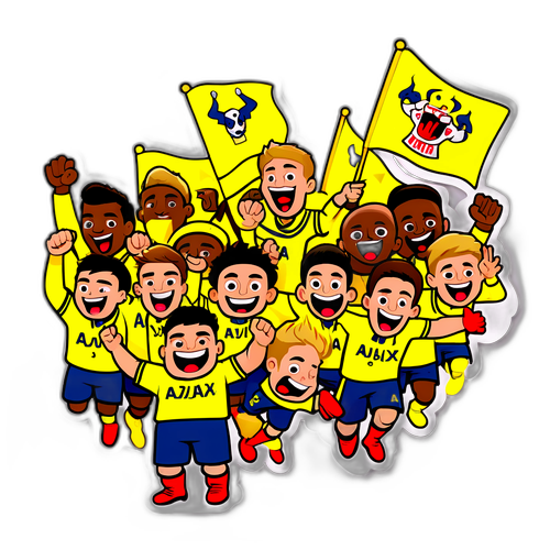 מדבקת חגיגה בין ויאריאל לאייאקס