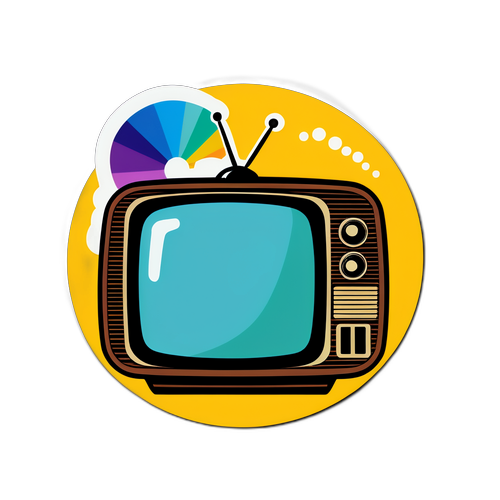 A programação da Globo em um estilo de TV vintage