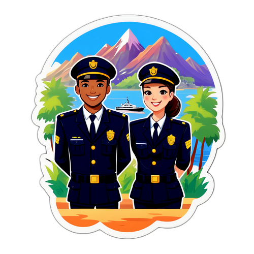 美丽风景区的保安团队