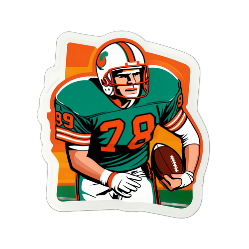 Vintage Jim McMahon Football Sticker