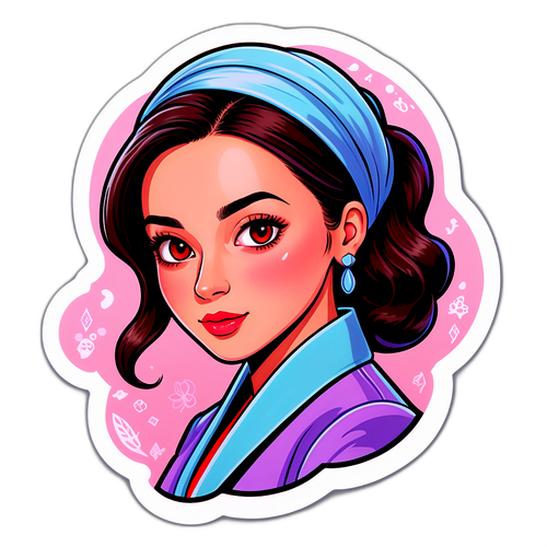 Aybüke Pusat Karakteri Stickerı