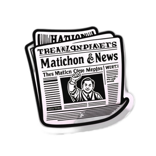 สติกเกอร์หนังสือพิมพ์ Matichon