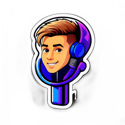 Enerjik Müzik İkonu Sticker'ı