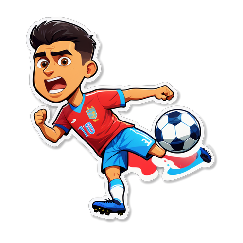 Illustration ya Rodri Katika Mchezo wa Soka