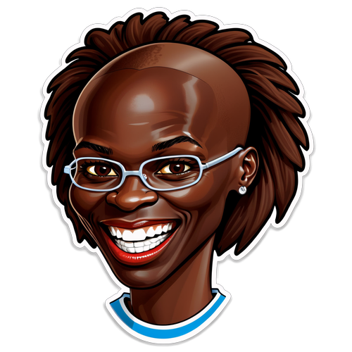 Sticker cu caricatura lui Lilian Thuram