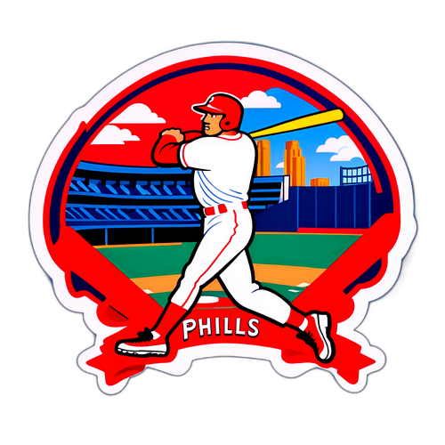 Lively Phillies Home Run Sticker