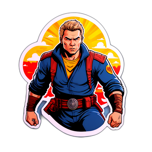 Attila Árpa, mint filmsztár, akciófilm hangulatában