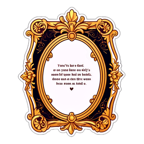 Victoriansk Ramme med Sitater fra Bridgerton