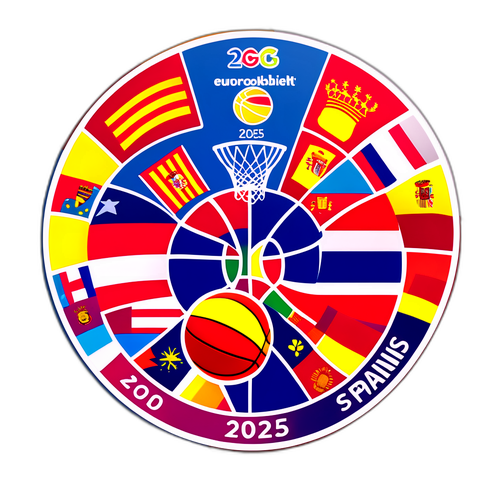 EuroBasket 2025 Logo Klistermärke