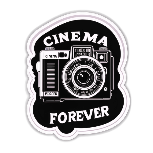 Old-Fashioned Film Camera Sticker